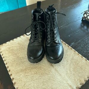 Doc Martin Style Black Lace up Boot